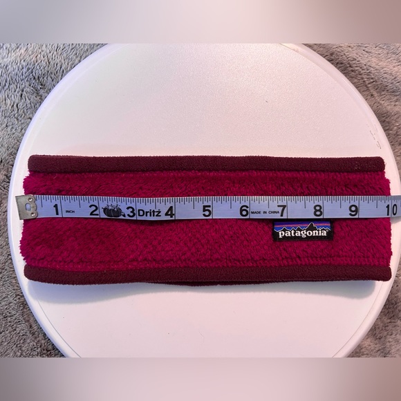 Patagonia Re-tool Headband - magenta w/brown trim. one size - Picture 5 of 5